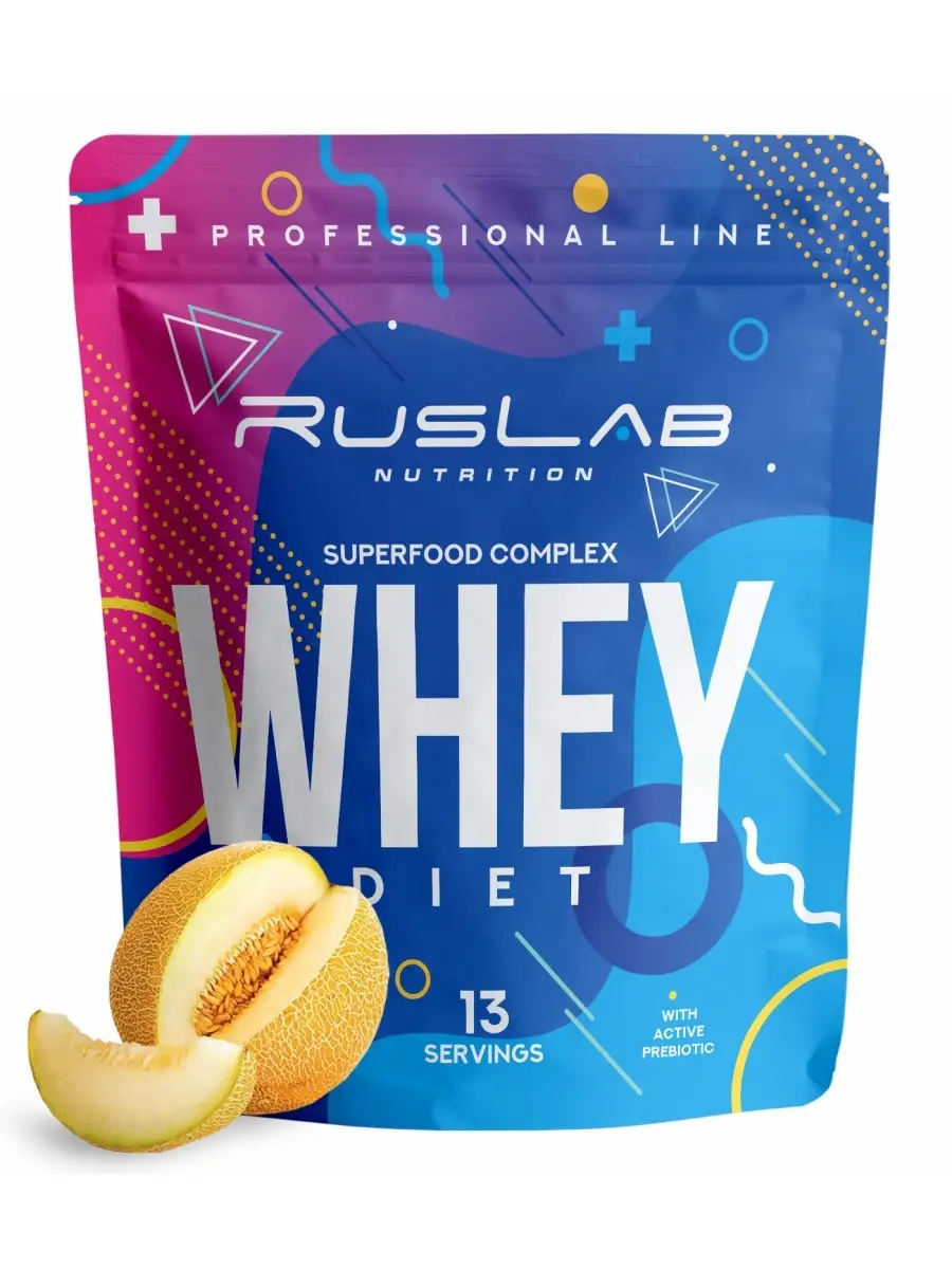 Протеин для похудения,заменитель пищи DIET WHEY 416г дыня