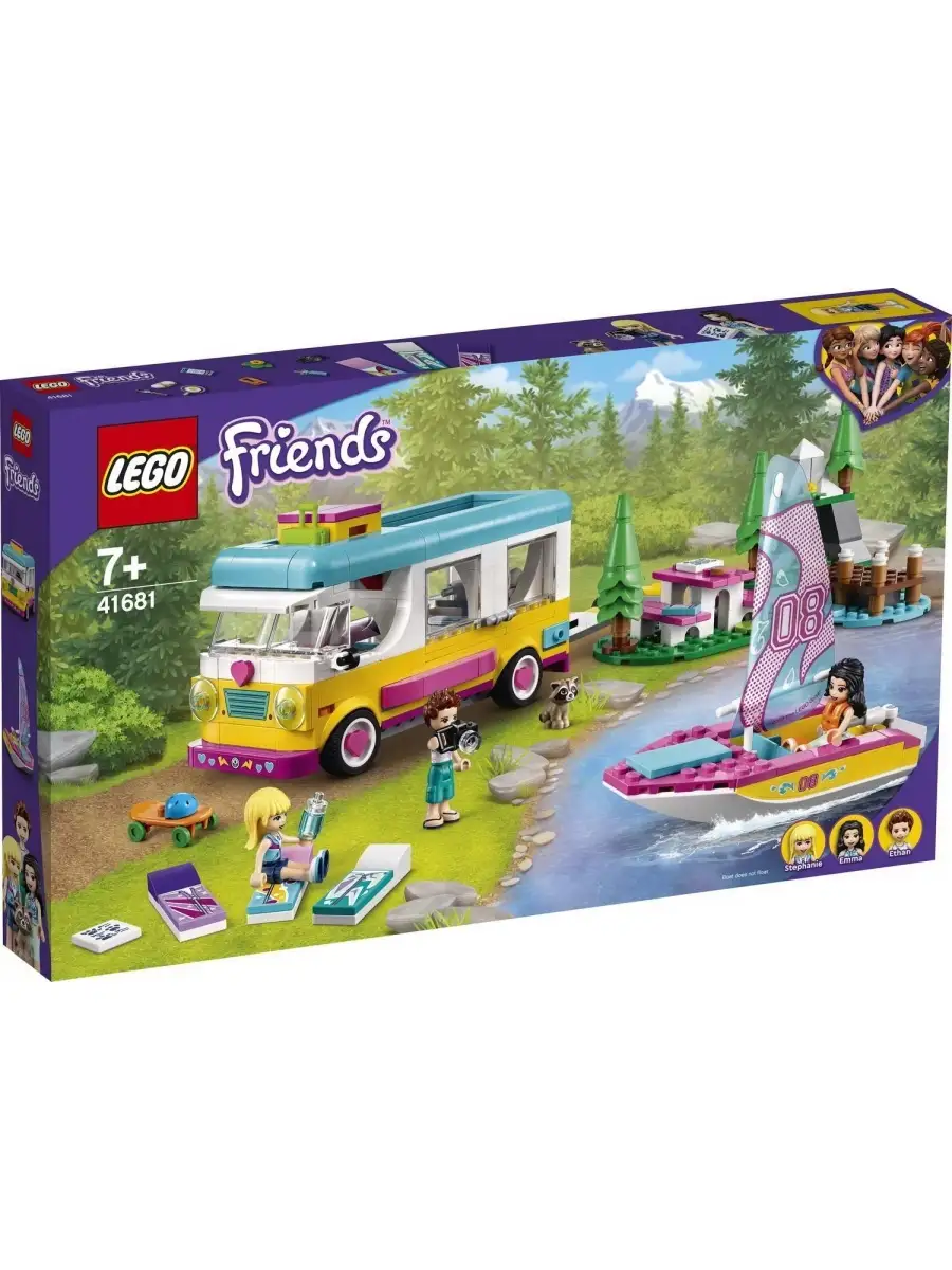 Конструктор LEGO Friends Лесной дом на колесах и парусная лодка 41681-L  LEGO (Лего) 111652703 купить за 5 255 ₽ в интернет-магазине Wildberries