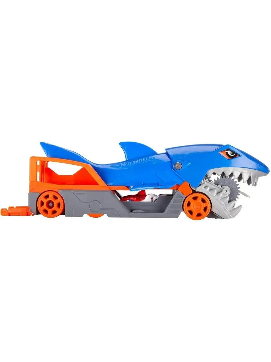 Hot Wheels Машинки Грузовик Голодная акула с хранилищем для машинок Mattel  111792210 купить в интернет-магазине Wildberries