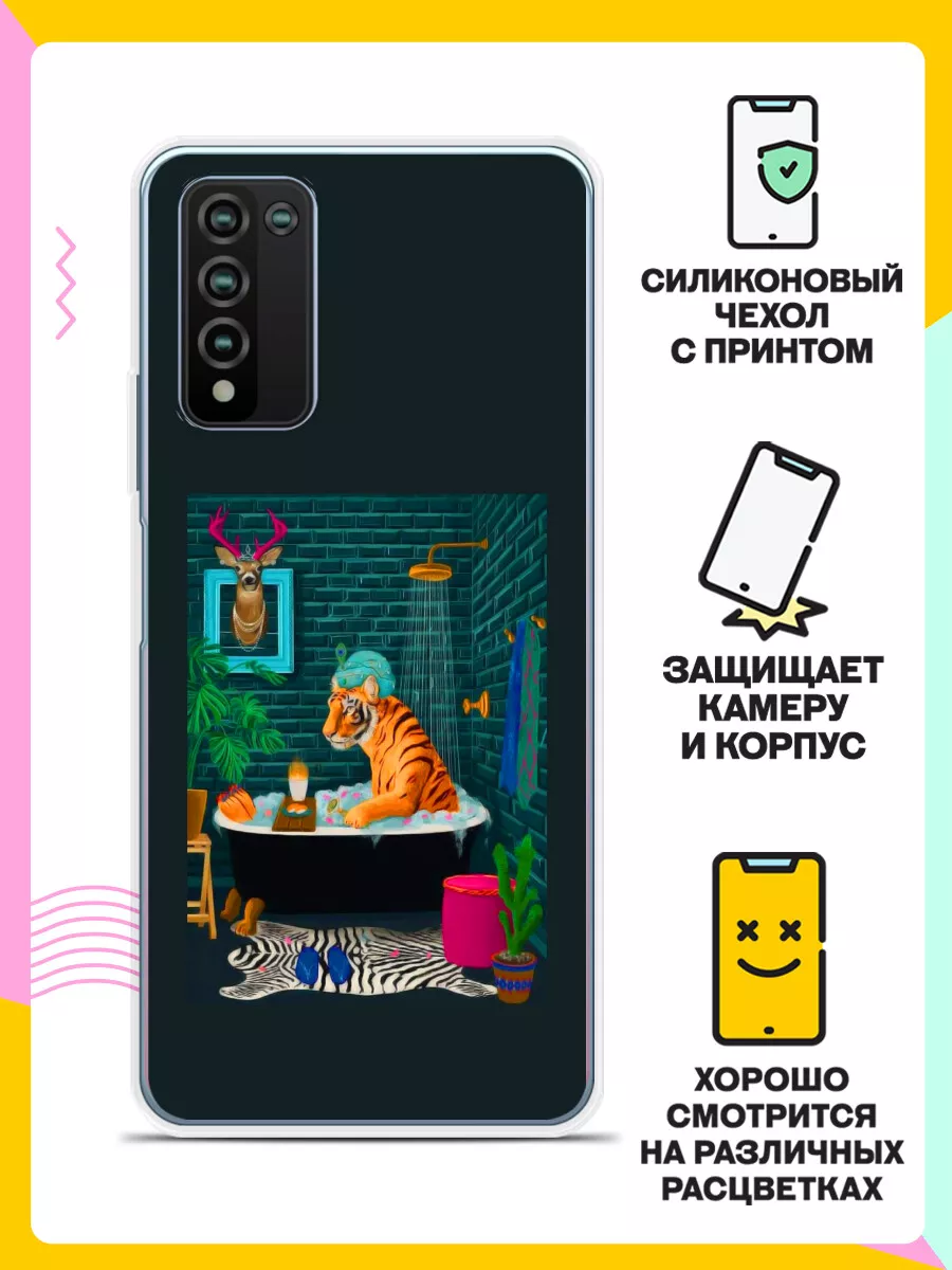 Чехол на Honor 10X Lite / Хонор 10 икс Лайт c рисунком / прозрачный с  принтом Andy&Paul 111795238 купить за 247 ₽ в интернет-магазине Wildberries