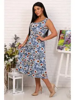 Платье летнее удлиненный хлопок Style World 111798289 купить за 541 ₽ в интернет-магазине Wildberries
