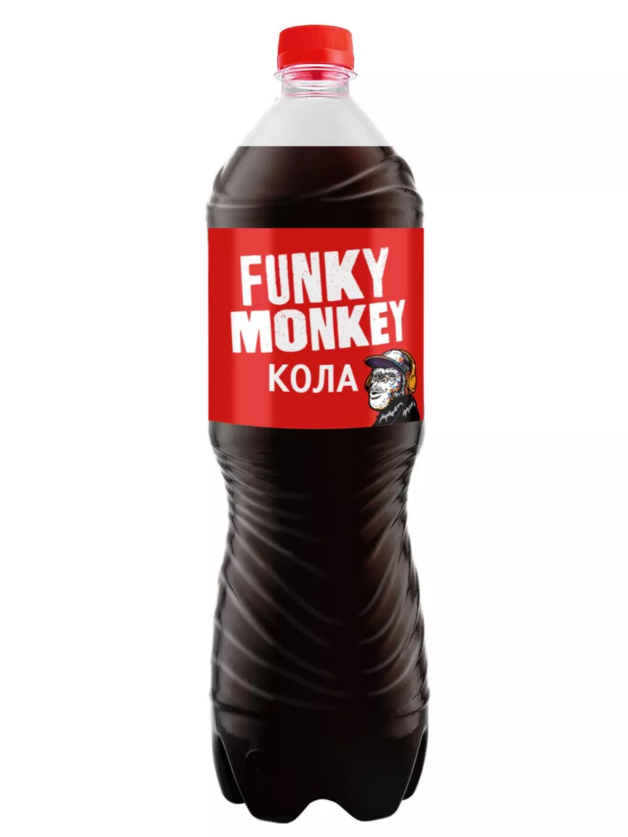 Газированный напиток Фанки Манки Cola Classic 1,5 л.х 6 шт. FUNKY MONKEY  111835632 купить за 543 ₽ в интернет-магазине Wildberries