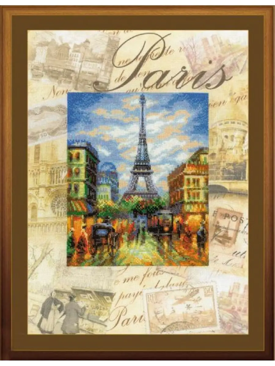 Ночной Париж, набор для вышивания, арт. ГМ Золотое руно | Купить онлайн на азинский.рф