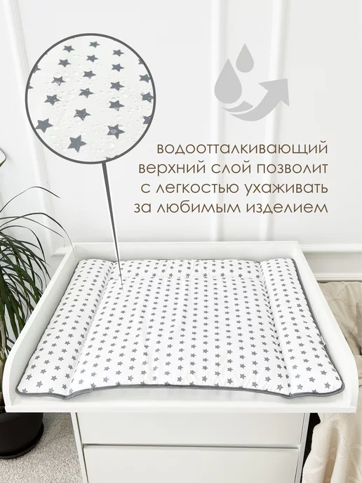 CherryMom Матрасик для пеленального столика водоотталкивающий, вариант, фото 3