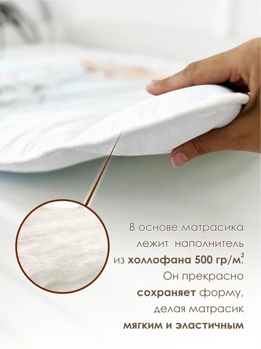 CherryMom Матрасик для пеленального столика водоотталкивающий, голубой, фото 5