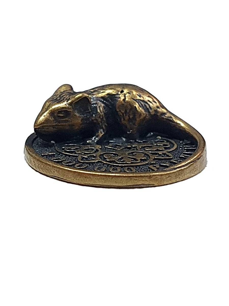 Талисман кошельковый мышка на монете