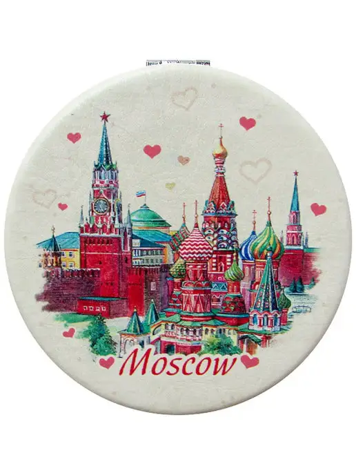подарки Карманное зеркальце "Кремлевские башни", красный, фото 5