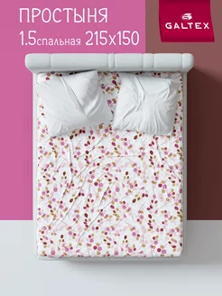 Простынь 1.5 спальная бязь Galtex 112392367 купить за 368 ₽ в интернет-магазине Wildberries
