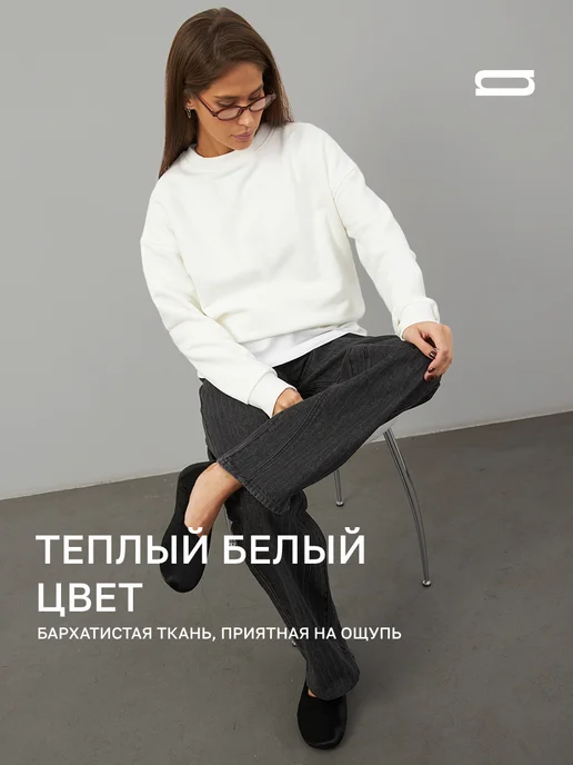 Pink Bus Свитшот базовый с микроначесом, розовый, фото 5