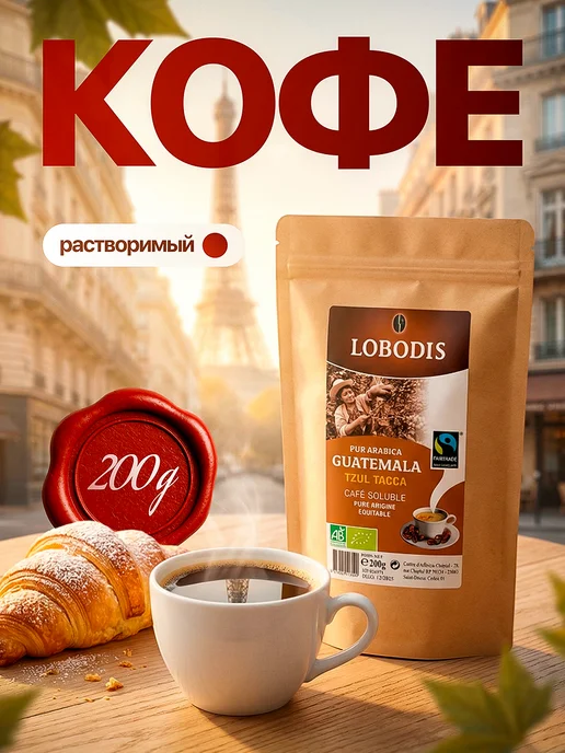lobodis Кофе растворимый Гватемала 200 грамм, вариант