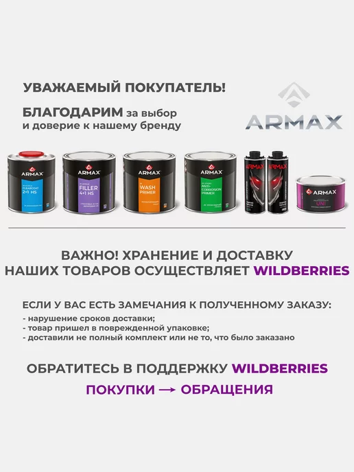 ARMAX Шпатлевка с алюминием, 0.43 кг + отвердитель, 430 г, фото 6