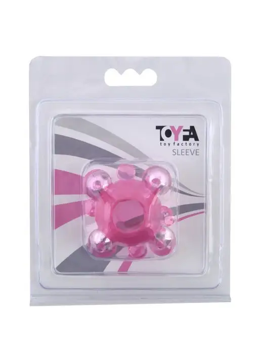 Toyfa Basic Эрекционное кольцо с бусинами розовое 2 см, розовый, фото 8
