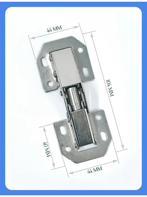 MF Furniture hardware Петля без врезки накладная универсальная 2 шт, 2 шт, фото 4