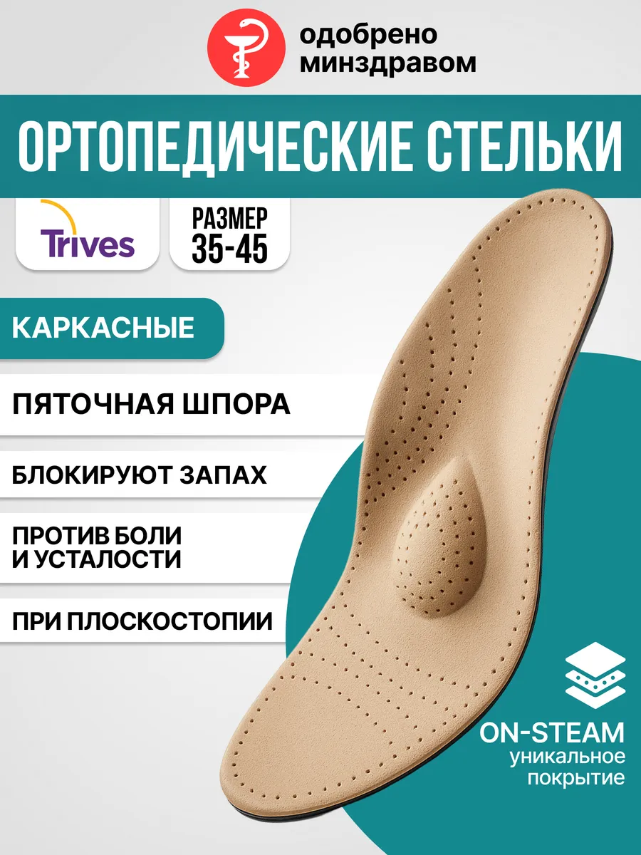 Стельки ортопедические при плоскостопии при пяточной шпоре