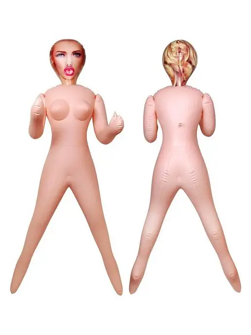 EROWOMAN-EROMAN Кукла надувная Елизавета три отверстия 155 см, бежевый, фото 2