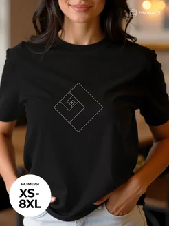 Футболка для фитнеса "Лабиринт" оверсайз хлопковая Фибоначчи 112622176 купить за 515 ₽ в интернет‑магазине Wildberries