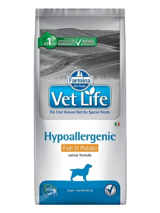Сухой корм Farmina Vet Life для собак, гипоаллергенный, рыба, 12 кг, фото 3