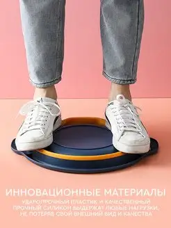 Таз складной пластиковый силиконовый хозяйственный Hans&Helma. Цвет синий, желтый, оранжевый. Вид 5.