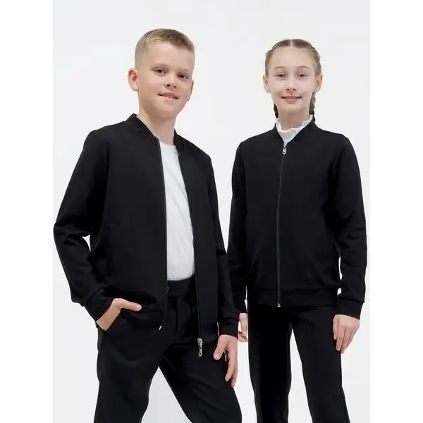 Бомбер школьный на молнии