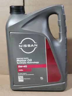 Nissan Oil SAE A3/B4 5w40 5 л. Nissan 113040919 купить за 3 068 ₽ в интернет-магазине Wildberries