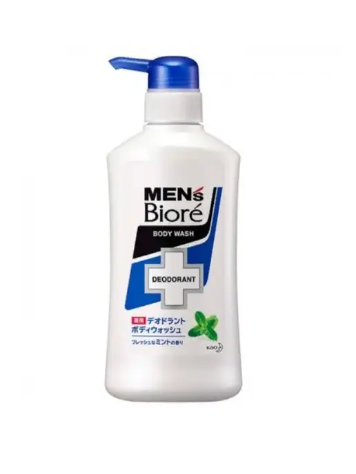 KAO Men's Biore Мужское жидкое мыло аромат мяты 440мл