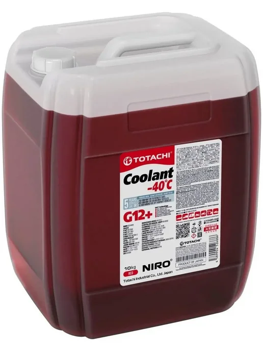 TOTACHI Антифриз NIRO COOLANT Red -40 G12 10кг. 43110, 10 кг