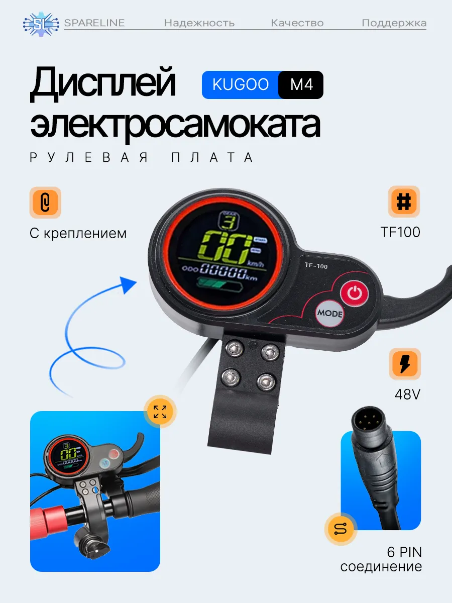 Курок газа с дисплеем для...