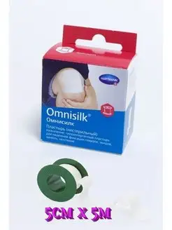 Пластырь Омнисилк (Omnisilk) ,5см х 5м,1шт HARTMANN 113370079 купить за 489 ₽ в интернет-магазине Wildberries