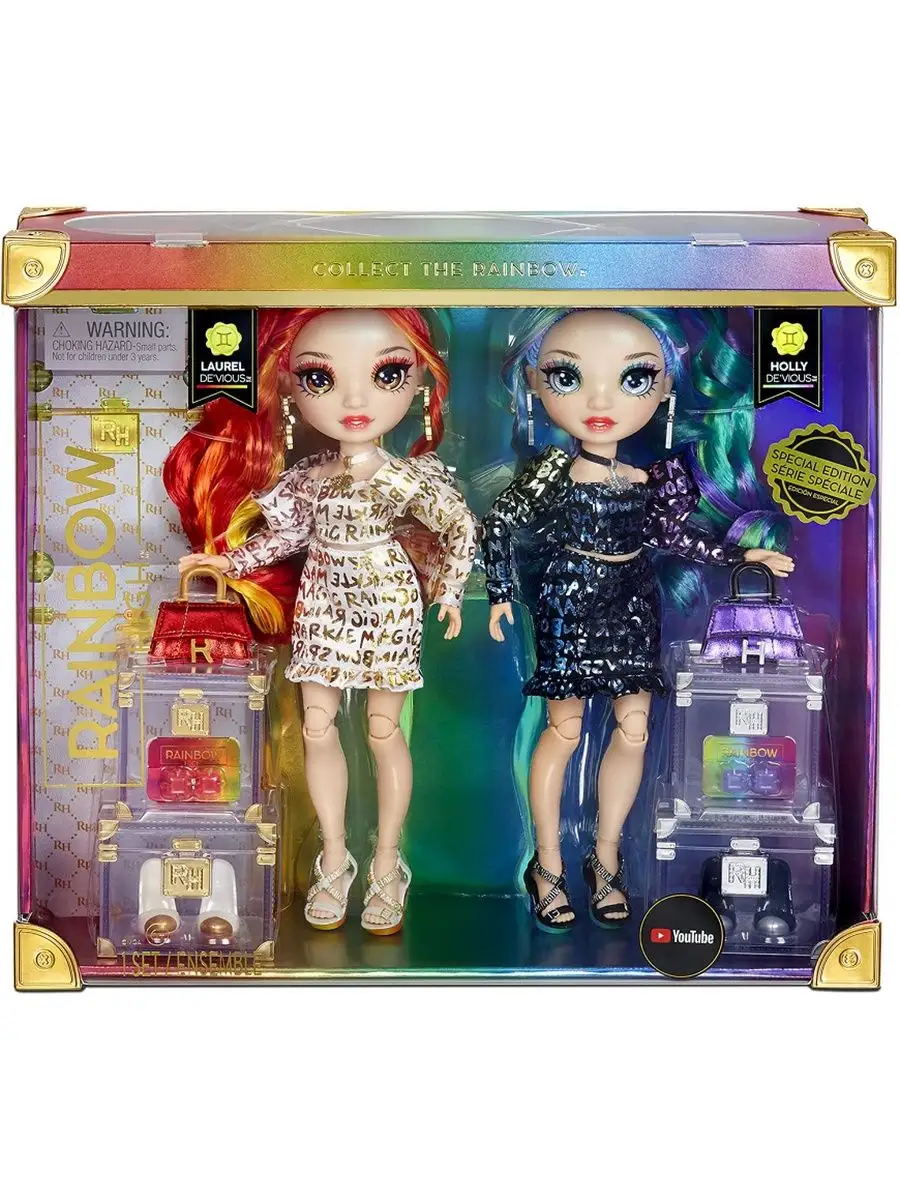 Rainbow High Twins Laurel Holly De Vious Rainbow High 113454142 Wildberries