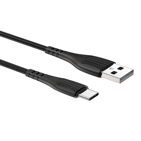 Кабель Type-C-USB, 3А, 1м, PVC оплётка