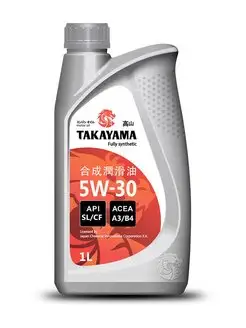 Масло моторное TAKAYAMA 5W-30 API SL/CF синтетическое TAKAYAMA 113485250 купить за 801 ₽ в интернет-магазине Wildberries