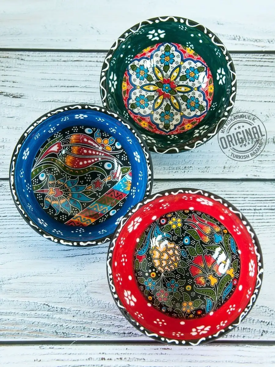 Seramik Kase Seti, 3 Adet, 100 ml, Türkiye 5