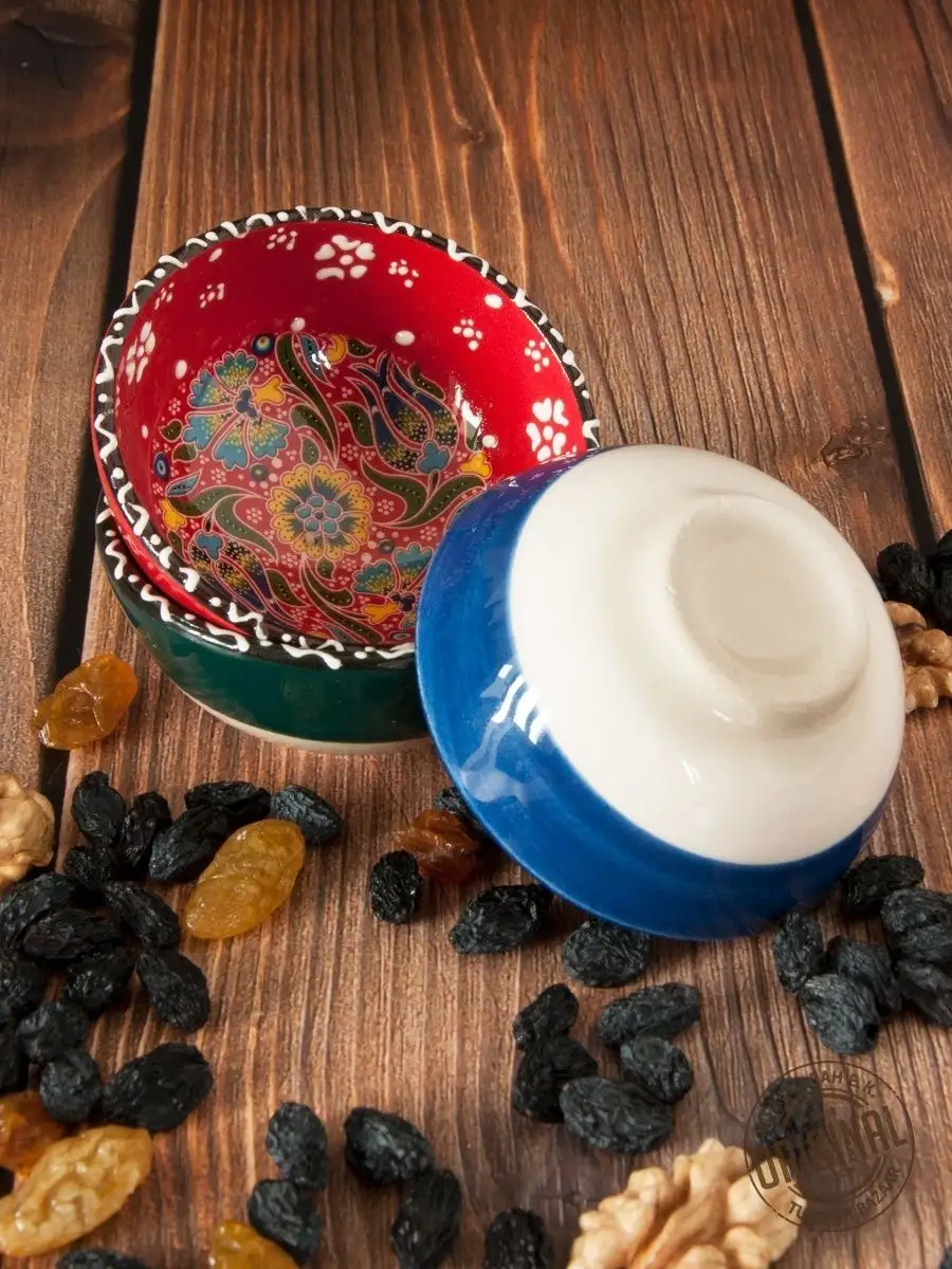 Seramik Kase Seti, 3 Adet, 100 ml, Türkiye 6