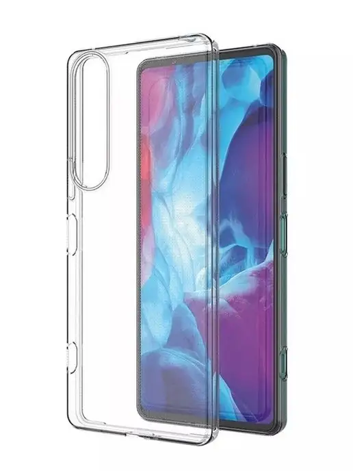 Caseport Ультратонкий прозрачный силиконовый чехол для Sony Xperia 1…