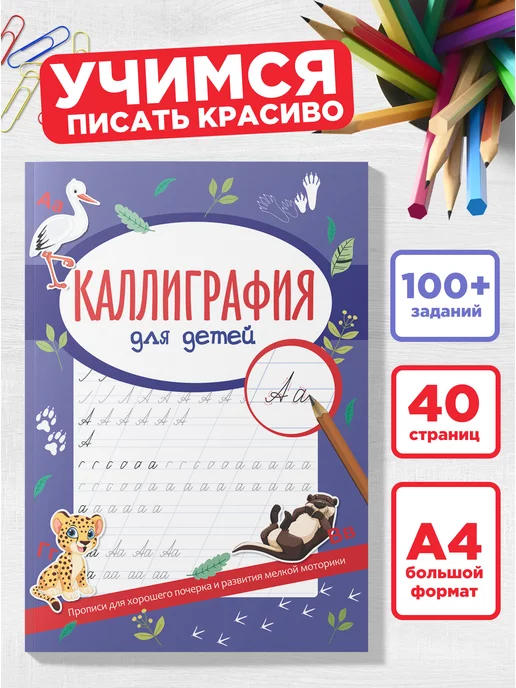 True Books Space Каллиграфия прописи для дошкольников и школьников