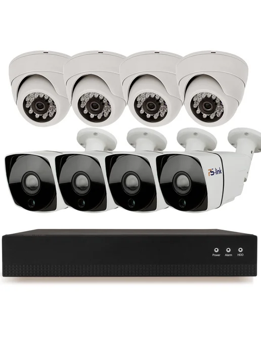 Ps-Link Комплект IP 5Мп KIT- B508IP-POE, белый