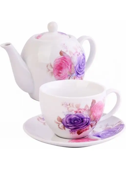 Чайный набор сервиз из фарфора на 6 персон 220 мл - фото 5