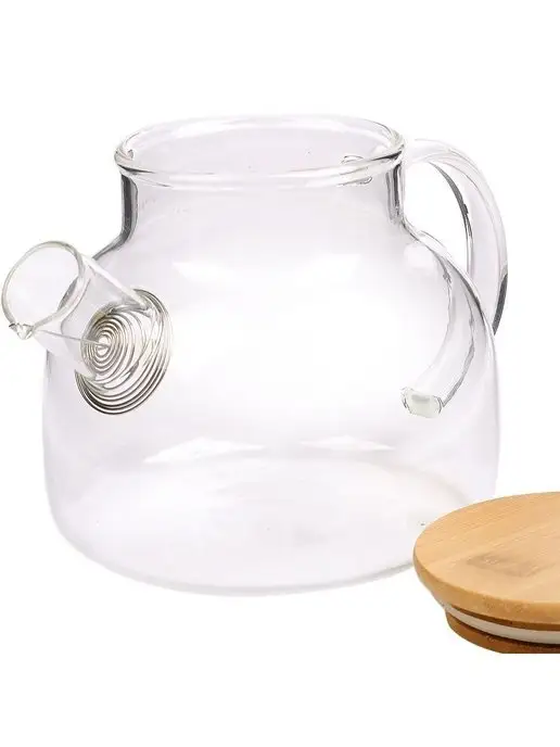 Чайник заварочный стеклянный для заваривания чая 1 л - фото 6