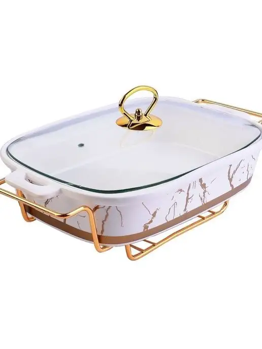 Мармит с подогревом от свечи керамический - фото 3