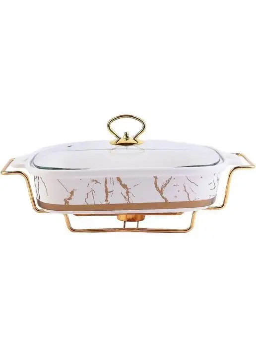 Мармит с подогревом от свечи керамический - фото 5