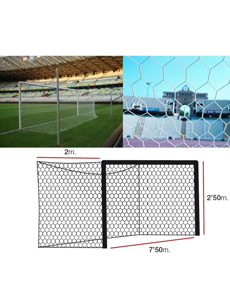Европа футбол сетка. Сетка футбольная, д 3,5 мм (для ворот 7,5 м * 2,5 м) модель 00067. Ворота футбольные 2х5 с сеткой. Сетка для футбольных ворот нить 5,0 мм.