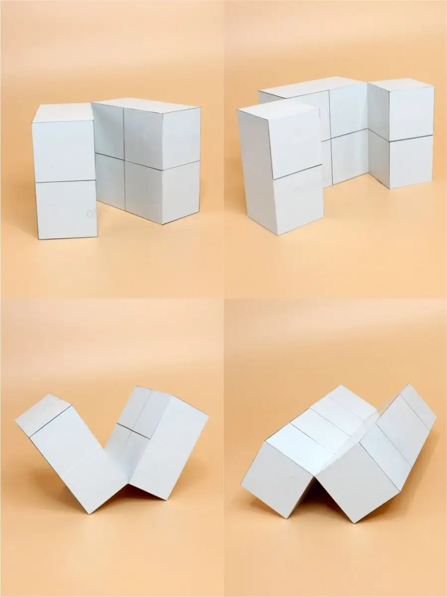 Кубик Рубика из бумаги. Куб трансформер. Бесконечный кубик из бумаги