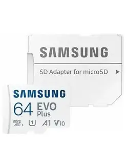 Карта памяти EVO Plus 64 ГБ (MB-MC64KA) Samsung 114262141 купить за 777 ₽ в интернет-магазине Wildberries