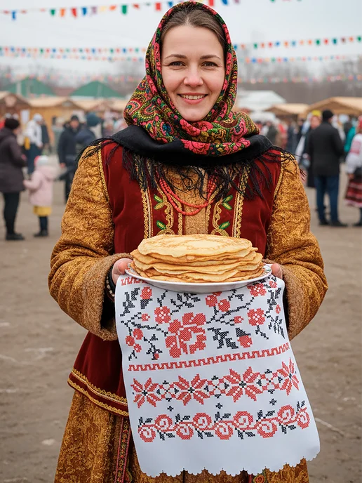 Твой рушник Рушник в русском стиле, белый, фото 2