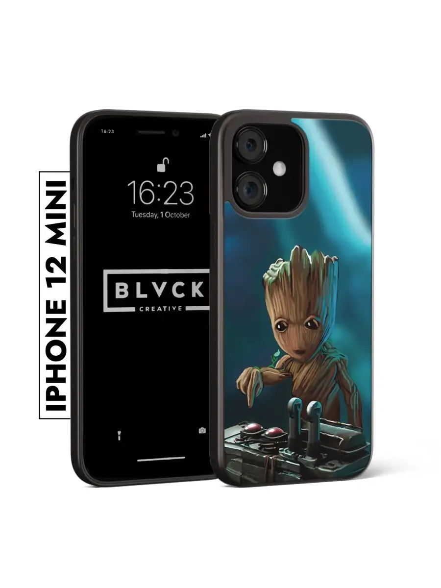 Чехол для IPhone 12 Mini с рисунком BLACK CREATIVE 114405157 купить за 542  ₽ в интернет-магазине Wildberries