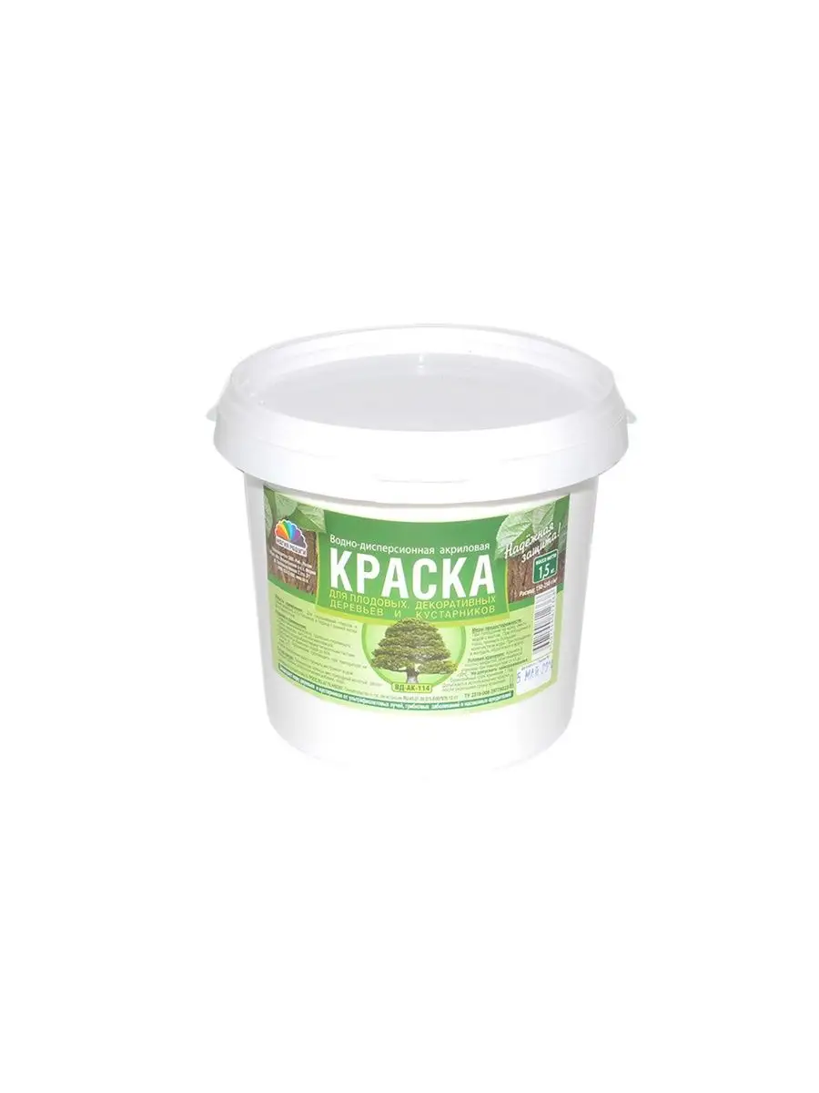 Краска водно-дисперсионная для садовых деревьев , 1,5 кг