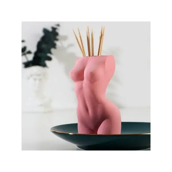 Подставка для зубочисток "Тело", фигурная, бетон