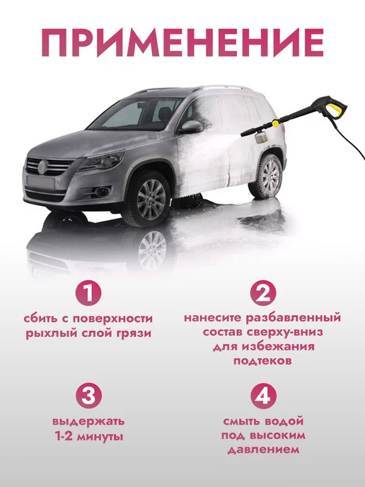 AVS Автошампунь для бесконтактной мойки 1 л, 1 л, фото 6