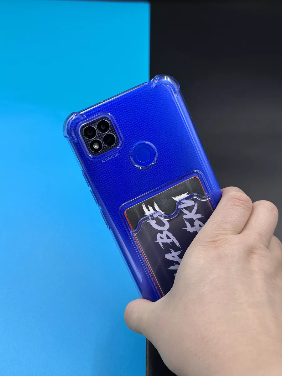 Силиконовый чехол Xiaomi Redmi 9c nfc, Redmi 10a с карманом DressMob  114498591 купить за 140 ₽ в интернет-магазине Wildberries