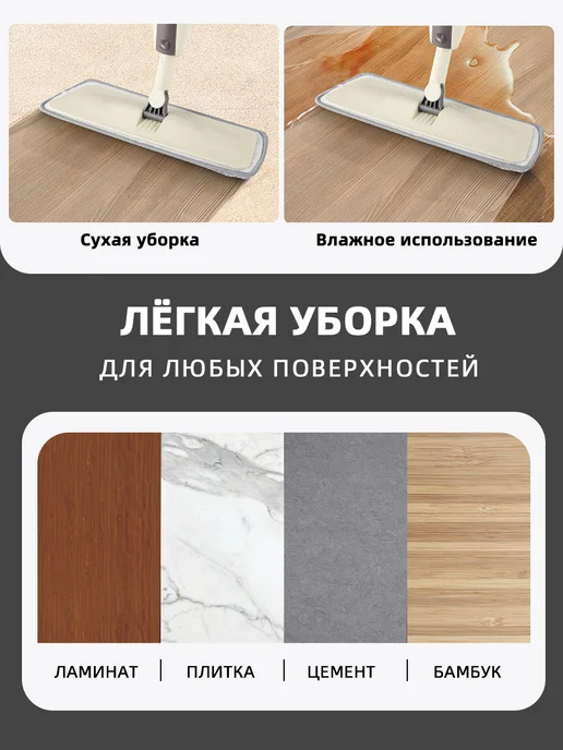 DARISHM Швабра с распылителем для пола Spray Mop 2.0, вариант, фото 8